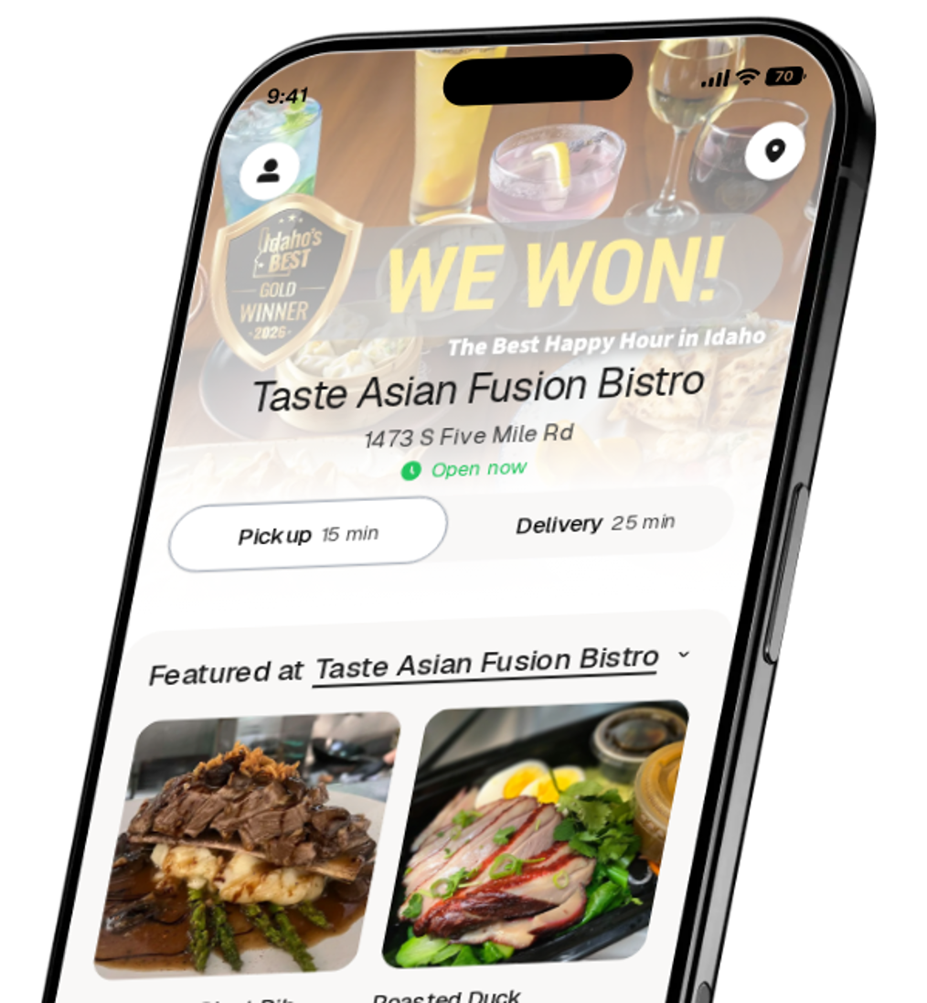 Taste Asian Fusion Bistro app preview