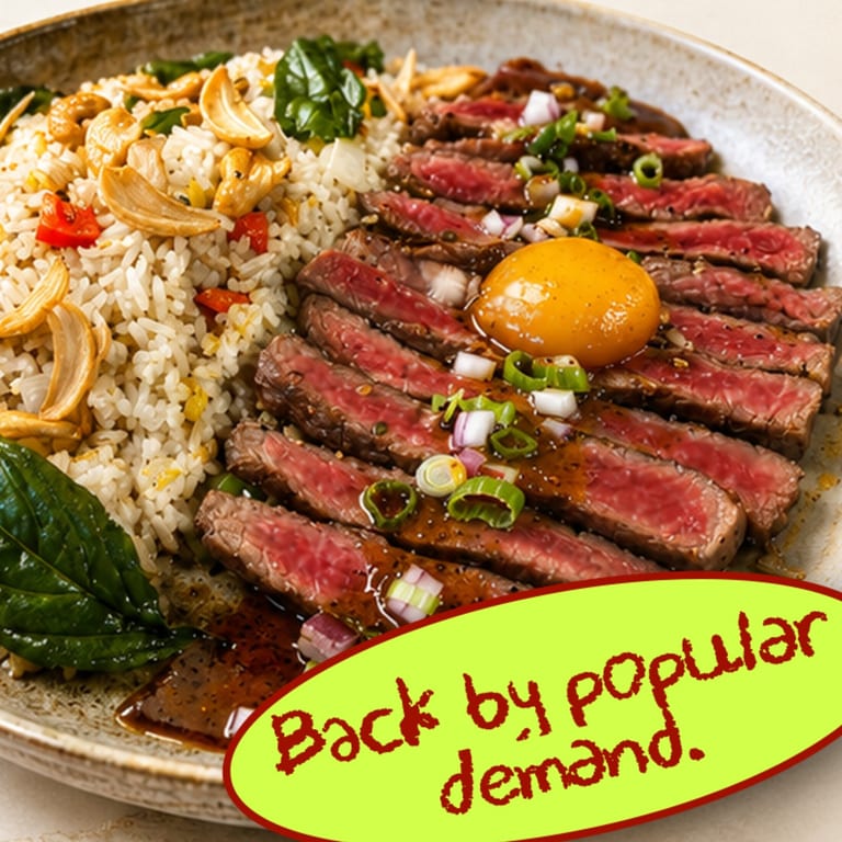 Tallow Fried Rice with Double R Ranch Ribeye
